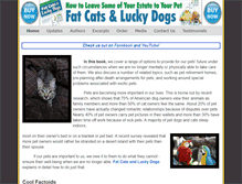 Tablet Screenshot of fatcatsandluckydogs.com